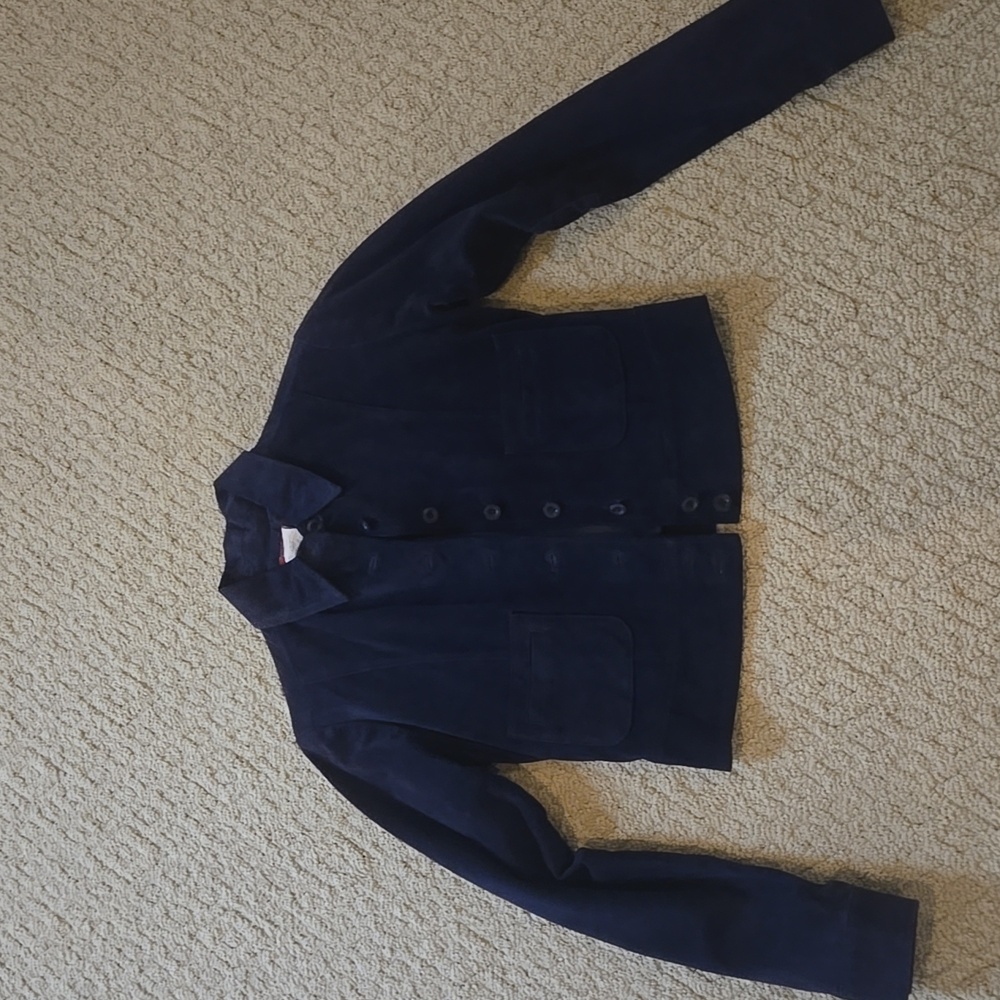 Esprit Navy Leather Jacket